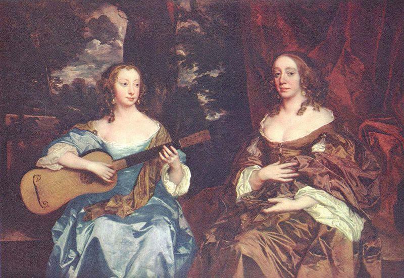 Sir Peter Lely Two ladies from the Lake family, Spain oil painting art